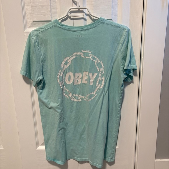 Obey Mint Blue Tee - Picture 2 of 4